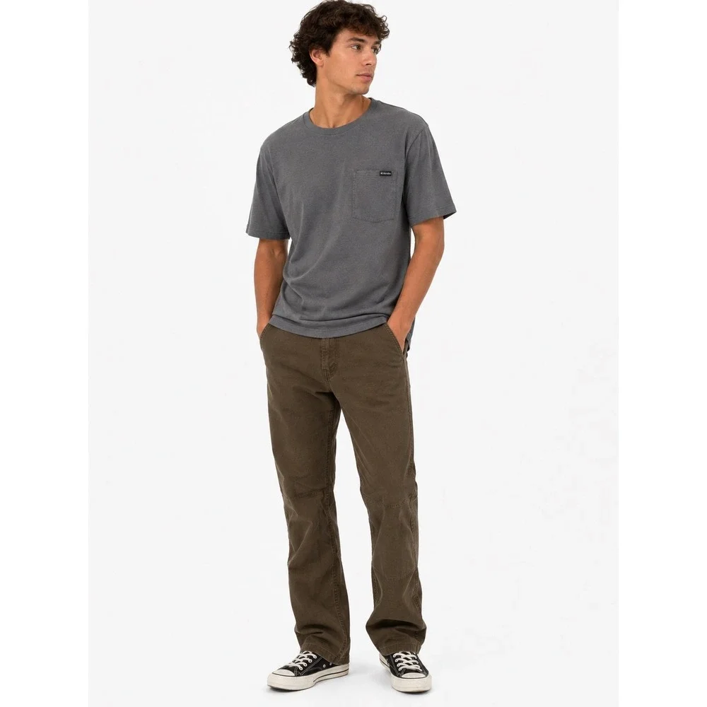 Columbia Utility Pants Mens 30W 32L Olive Green Stretch Hiking Gorpcore